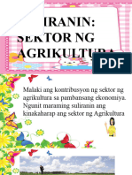 Suliranin NG Agrikultura Ikaapat Na Linggo