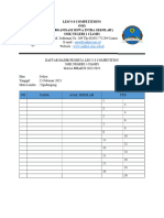 Daftar Hadir Peserta Dongeng