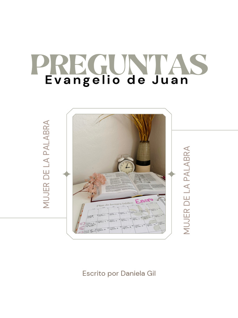 Preguntas del Evangelio de Juan | PDF | Jesús | Evangelio de juan