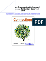 Download full Connections Empowering College And Career Success 1St Edition Gore Test Bank pdf