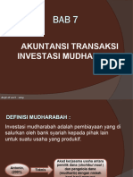 Bab 7 - Akuntansi Transaksi Investasi Mudharabah