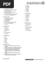 Project Explore 3 Unit 5 Revision Test | PDF | Home & Garden