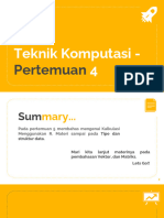 Teknik Komputasi - Pertemuan 4