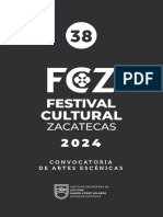 Conv 38 Festival Cultural Zacatecas Artes Esc 2024