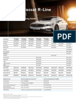 VW NBD Passat R Line Service Pricing Guide