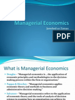 Introduction To Managerial Economics