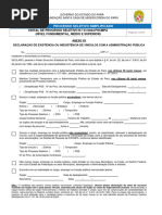 Declaração de Inexistência de Vínculo Temporário Com A Administração ...