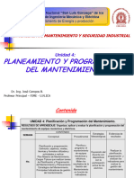 2018-II - IMySI-Semana 4 - Unidad 4-Planeamiento y Programación Del Mantto