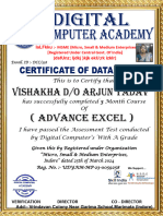 This Is To Certify That Has Successfully Completed 3 Month Course of