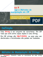 Aula 17 e 18 - Strings e Métodos de Manipulação de Strings