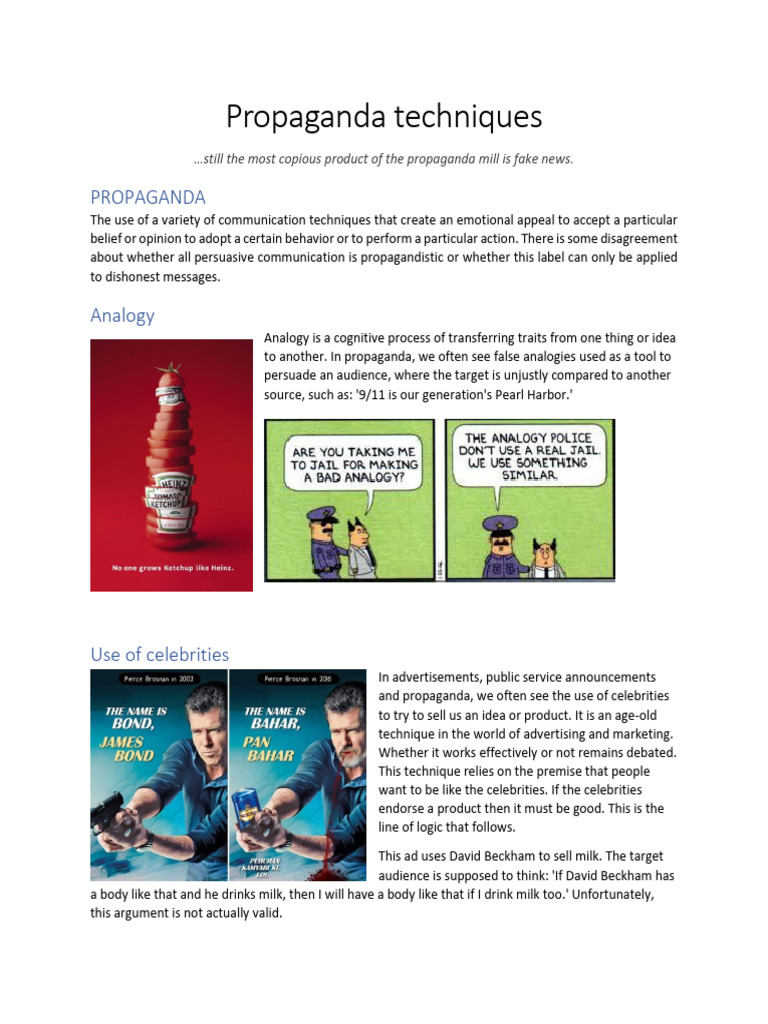 Understanding Propaganda Techniques | PDF | Propaganda | Argument