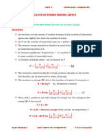 DERIVARTION OF Frenkel DEFECT