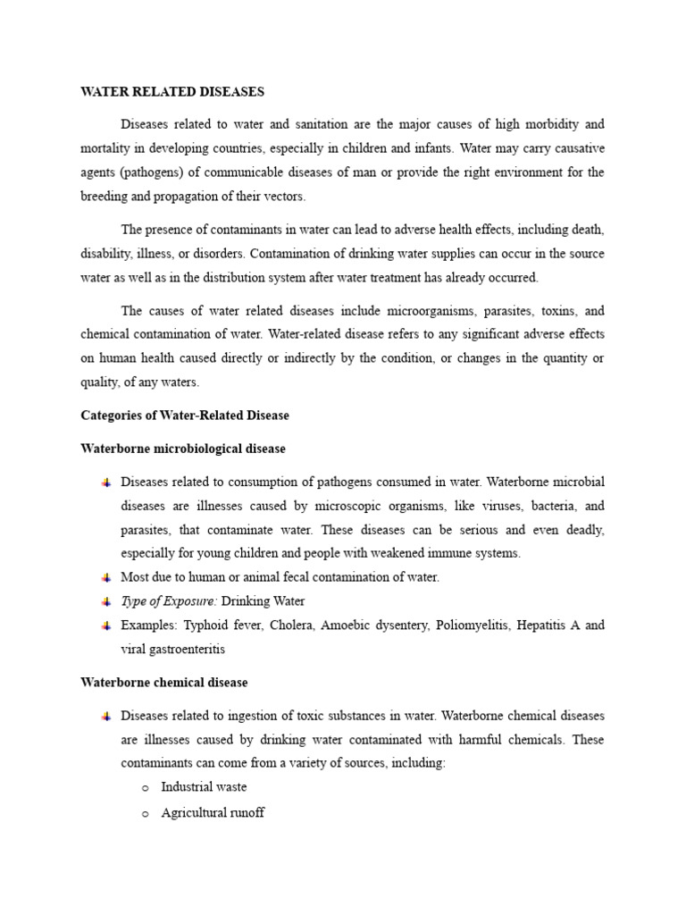 water-related-diseases-and-water-contaminants-pdf-drinking-water
