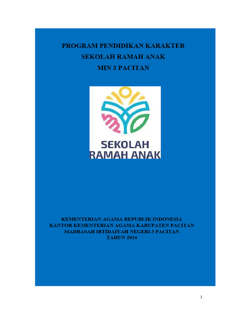 Program Sekolah Ramah Anak MIN 3 Pacitan | PDF