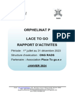 RAPPORT NARRATIF ORPHELINAT PLACE TO GO DU SEMESTRE 2 DE 2023