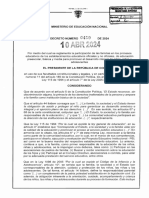 Decreto 0459 de 10 de Abril de 2024