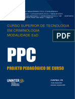 Projeto Pedagógico de Curso: Curso Superior de Tecnologia em Criminologia Modalidade Ead