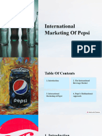 International Marketing of Pepsi