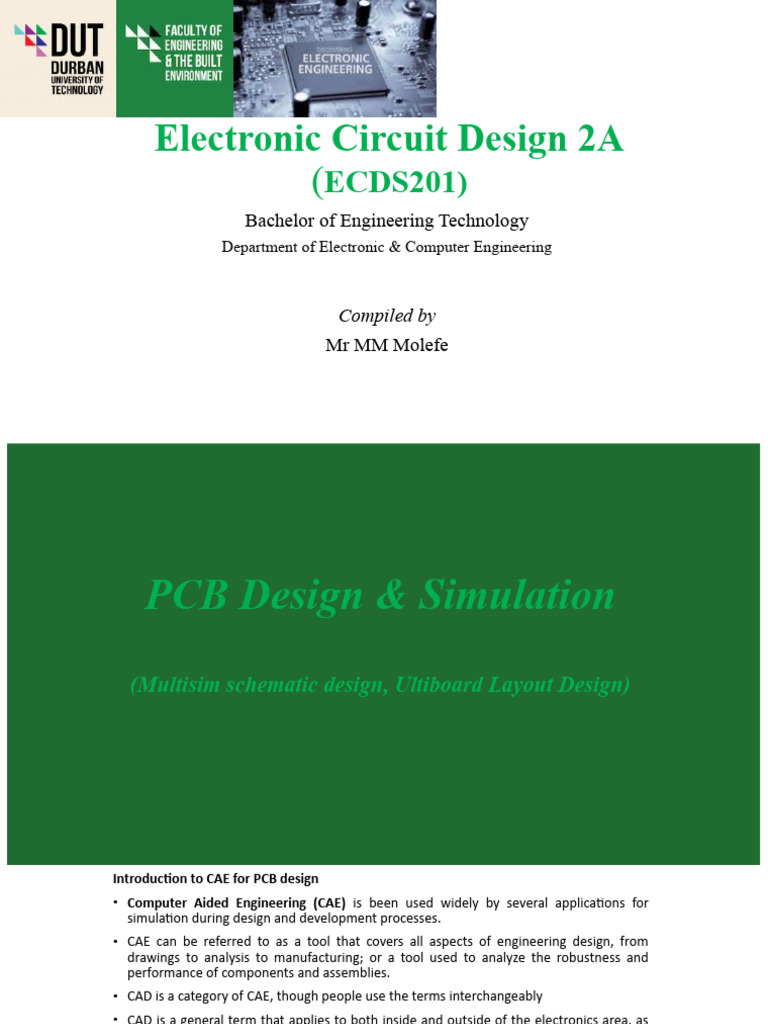 Topic - 3 - PCB Design and Simulation | PDF | Printed Circuit Board ...
