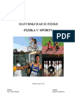 Maturski - Fizika U Sportu