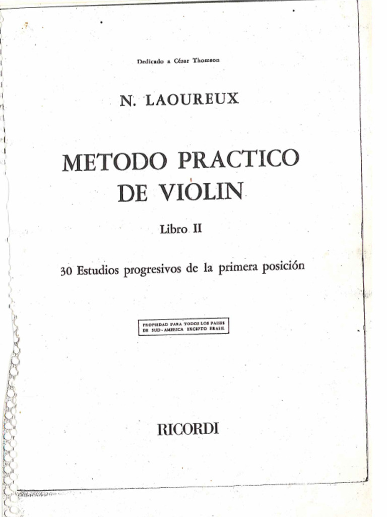 Método de Violino Laoureux Vol. 2 | PDF