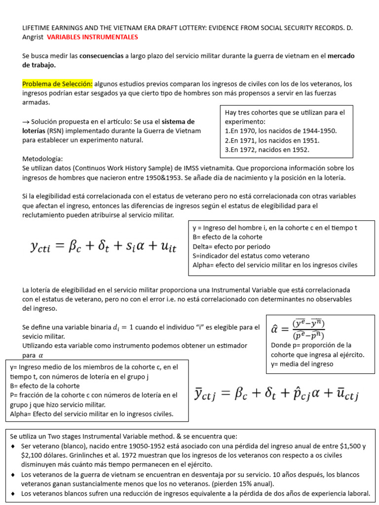 Lifetime Earnings and The Vietnam Era Draft Lottery PDF