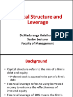 Capital Structure and Leverage H