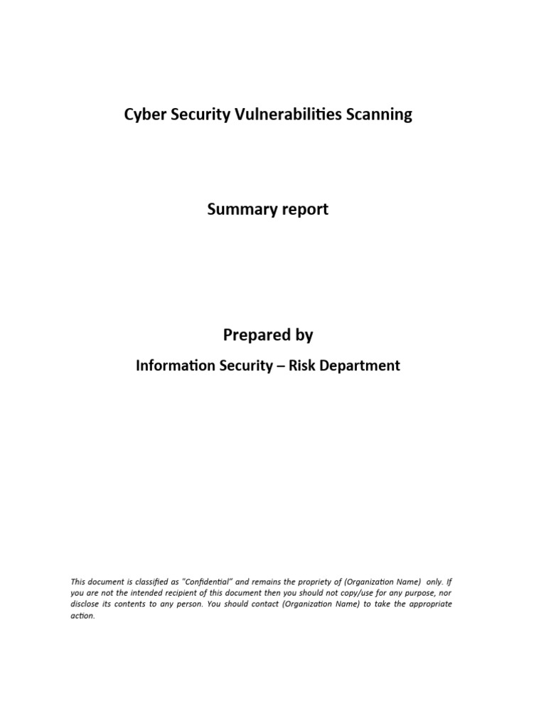 Executive Report - Cyber Security Testing | PDF | Security | Computer ...