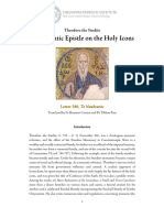Theodore The Studite Dogmatic Epistle On The Holy Icons Patristic Pappas Institute (Letter 380)