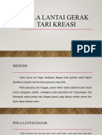 Pola Lantai Gerak Tari Kreasi