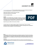 The Association Between Worry and Rumination With Sleep in Non-Clinical Populations A Systematic Review and Meta-Analysis - Clancy Et Al 2020