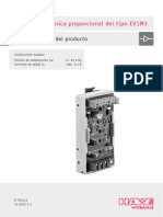 Tarjeta Electrónica Proporcional Del Tipo EV1M3: Documentación Del Producto