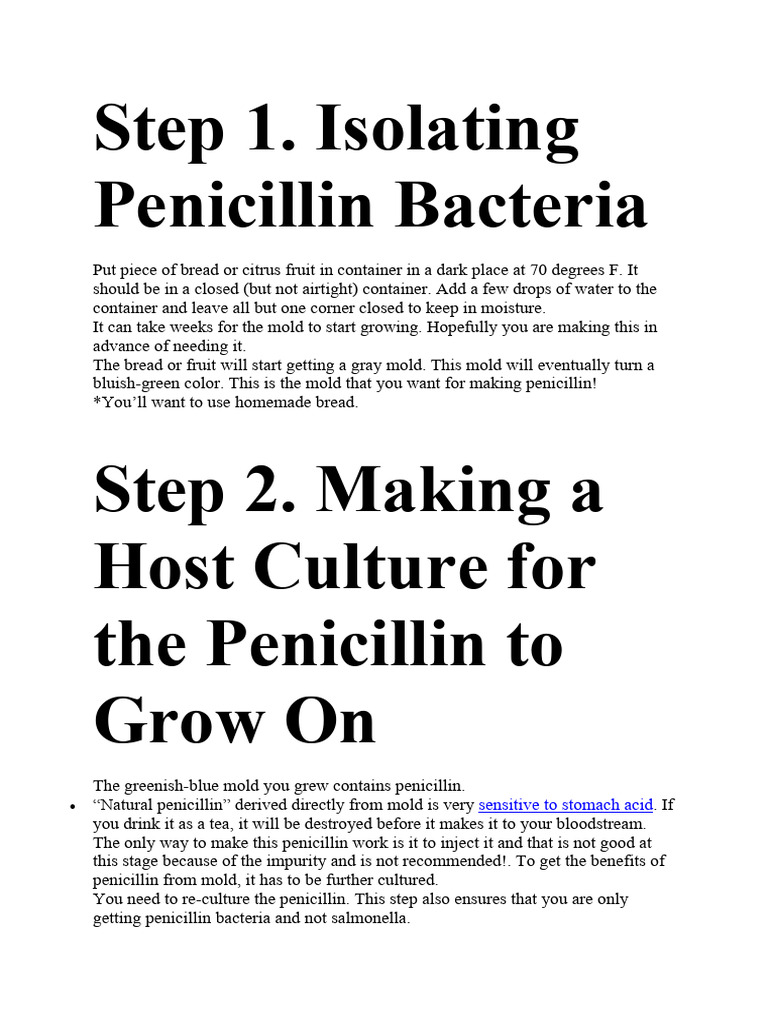 Pencilin | PDF | Fungus | Infection