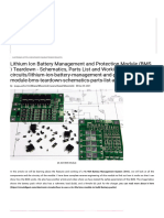Lithium Ion Battery Management and Protection Module (BMS ) Teardown - Schematics, Parts List and Working
