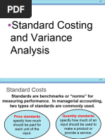 Managerial Accounting Chap 8 Standard Costing and Variance Analysis