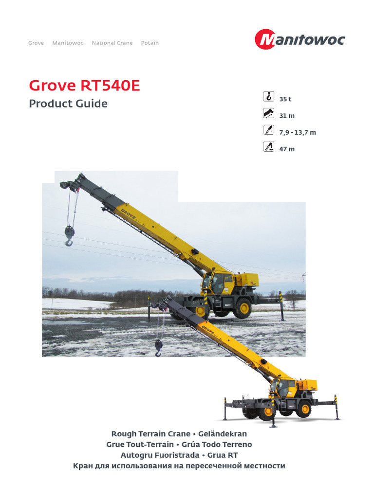 Grove - Transpi-Grove-RT540E-Product-Guide-Metric | PDF