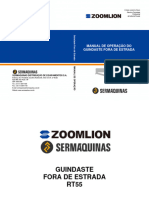 Zomlion Guindaste Zoomlion RT 55 Manual - Operacao - rt55 - Sermaquinas