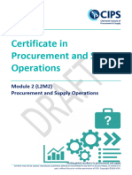 L2M2 Procurement and Supply Operations