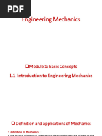 Engg Mechanics - Module 1 & 2