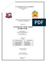 Time Table Report