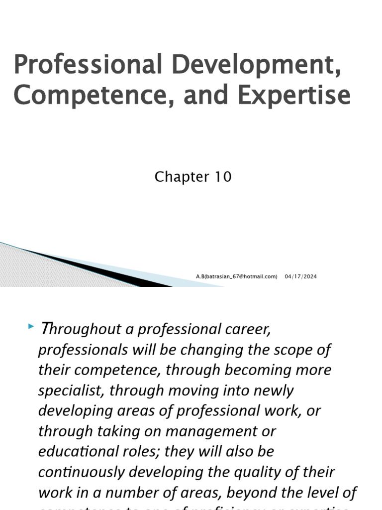 Competence and Professional Growth | PDF | Expert | Physical Therapy