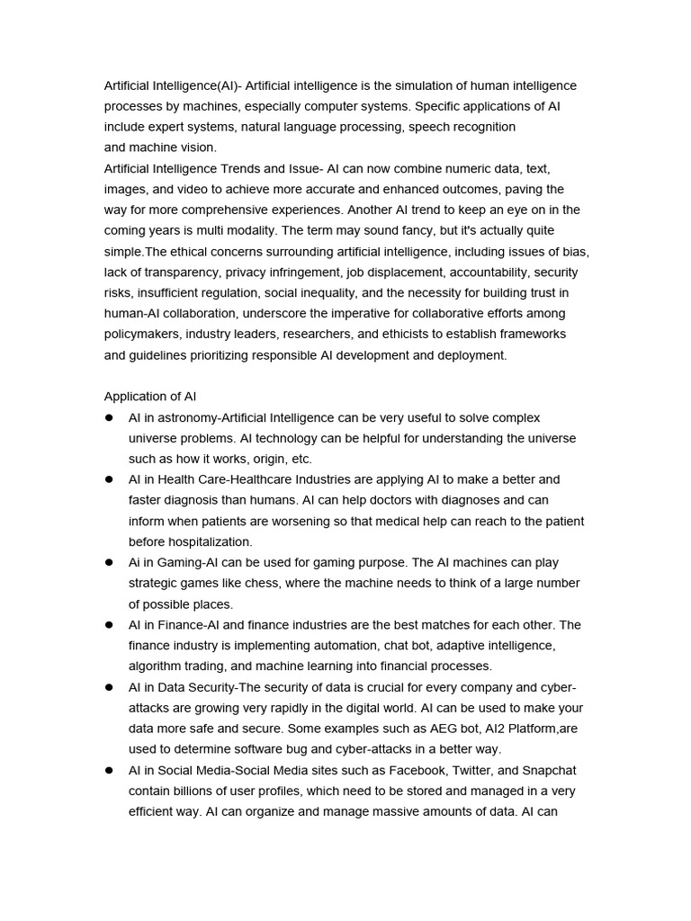 Artificial Intelligence | PDF | Artificial Intelligence | Intelligence ...