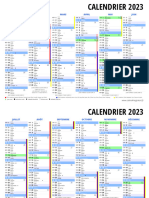 Calendrier 2023