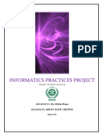 Informatics Practices Project