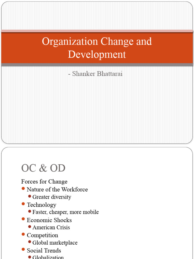 Organizational Change and Development Insights | PDF | Change ...
