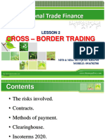 Lesson 2 - Cross - Border trading
