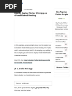How To Deploy Flutter Web App On Cpanel Shared Hosting