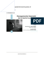 Introducere Curs: Managementul Depresiei de La Teorie La Practica. L3