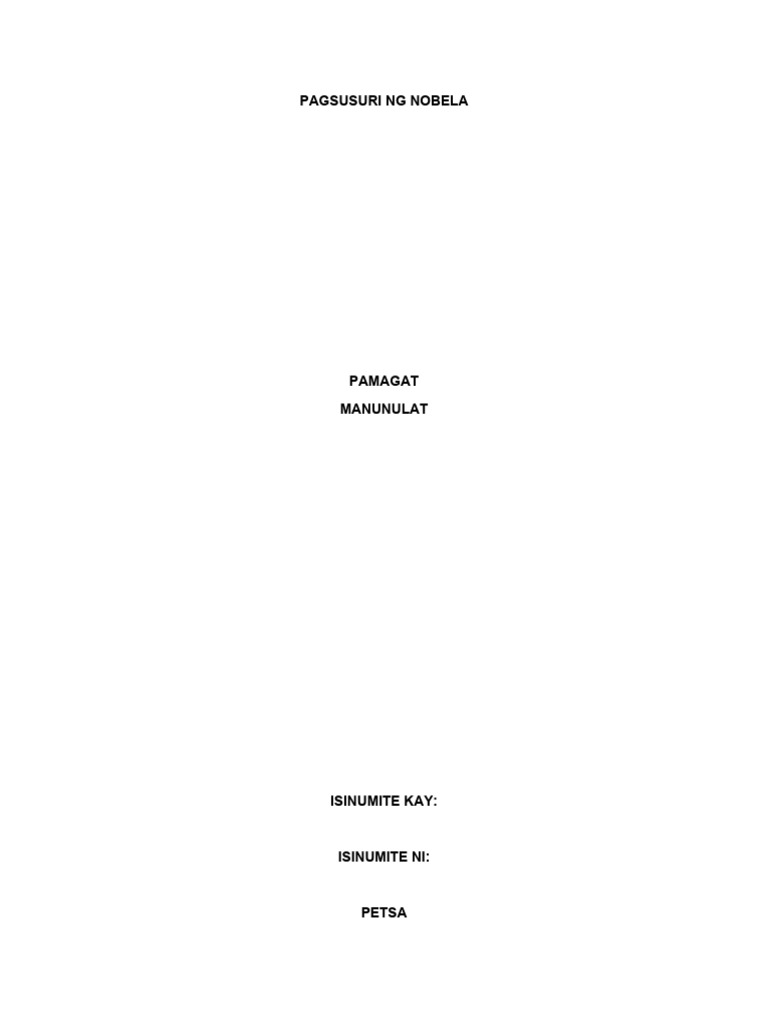 Pagsusuri NG Libro | PDF