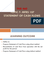 TOPIC 7 MFRS 107 STATEMENT OF CASH FLOWS